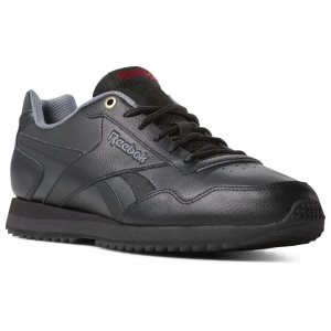 Adidasy Męskie Reebok Royal Glide RPL Czarne/Jasny Czerwone PL 65NETQH